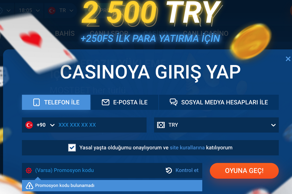Поощрения, промокоды и акции в Mostbet