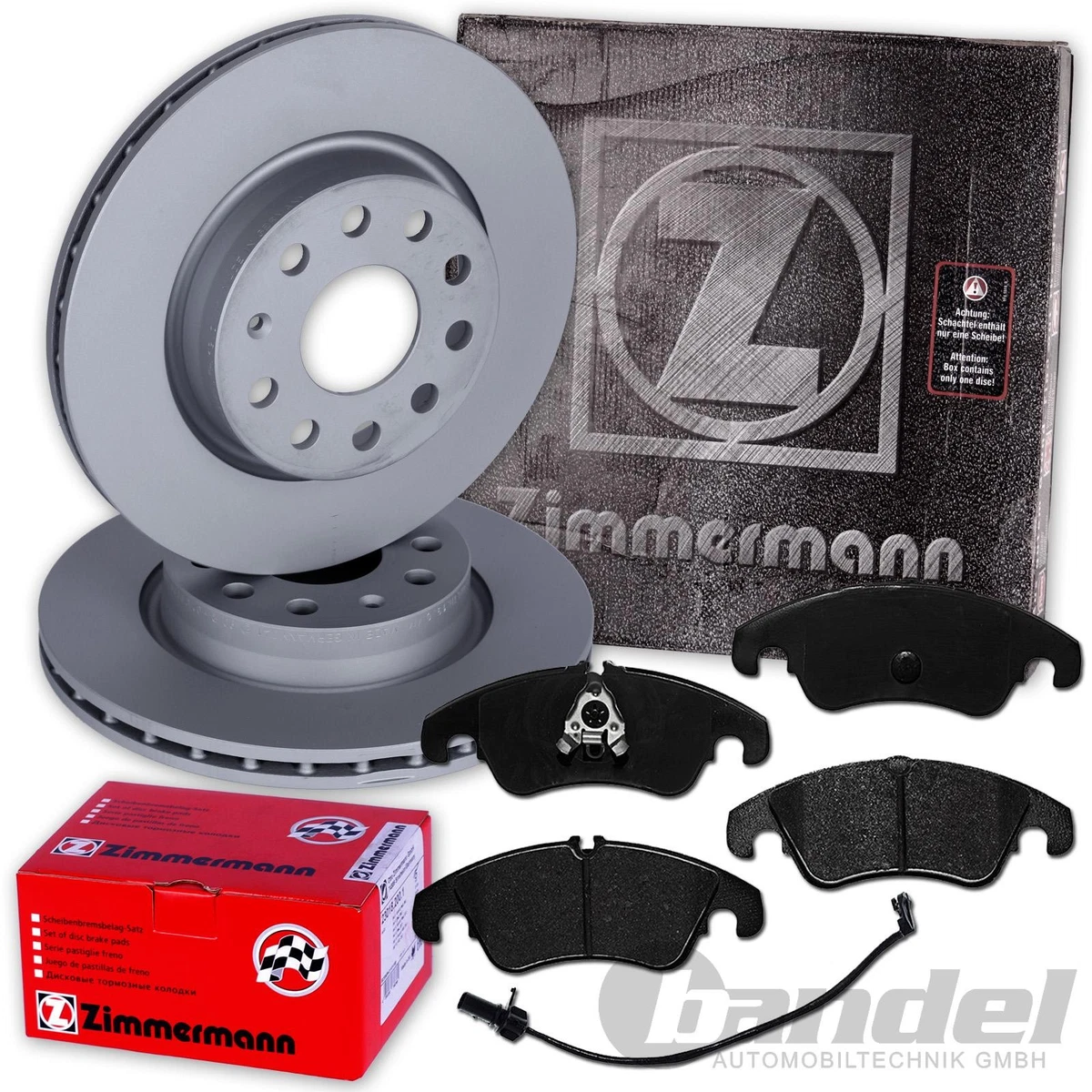 Гальмівні колодки та диски Zimmermann для MERCEDES E-CLASS (W211)