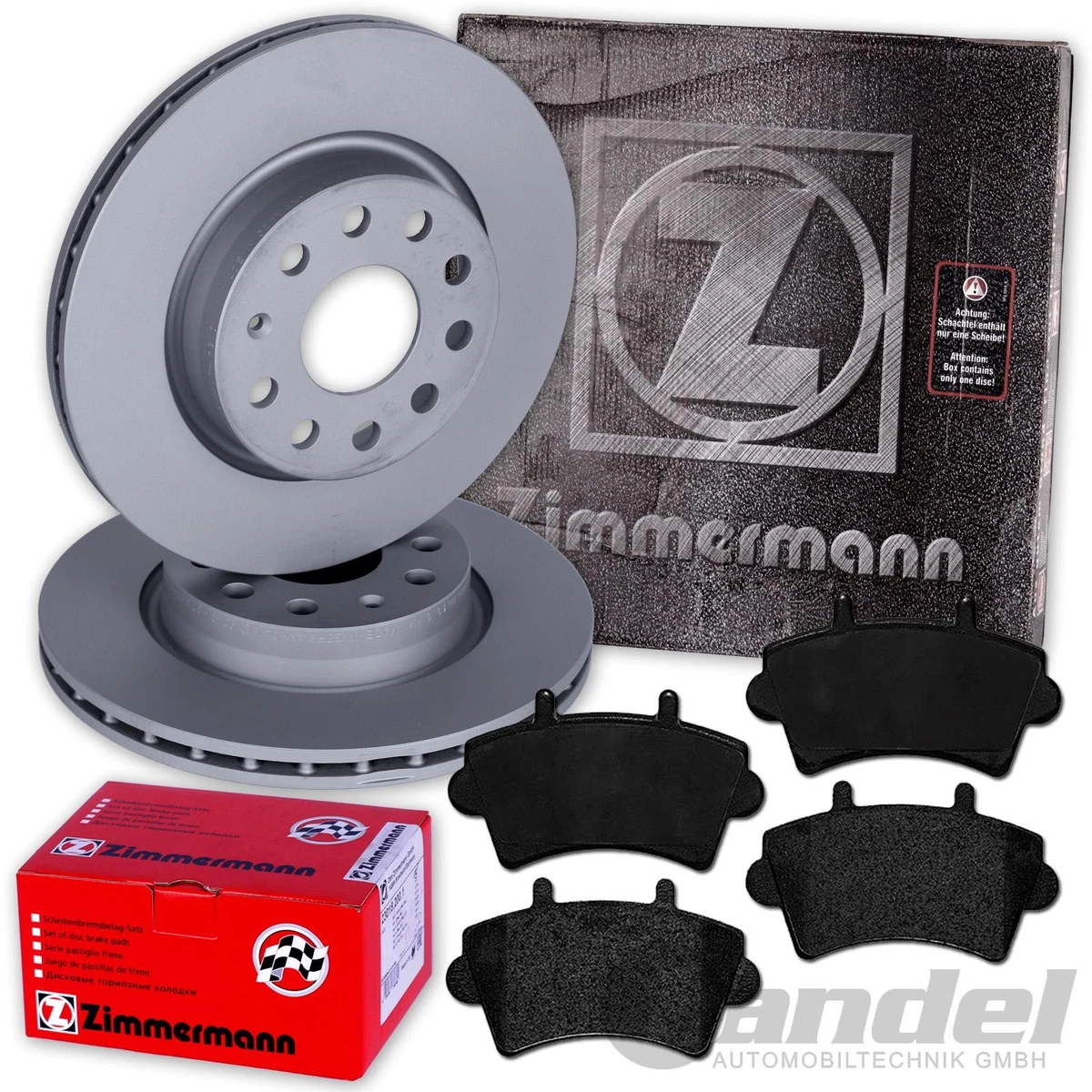 Гальмівні колодки та диски Zimmermann для AUDI A4 B8 — безпека та якість