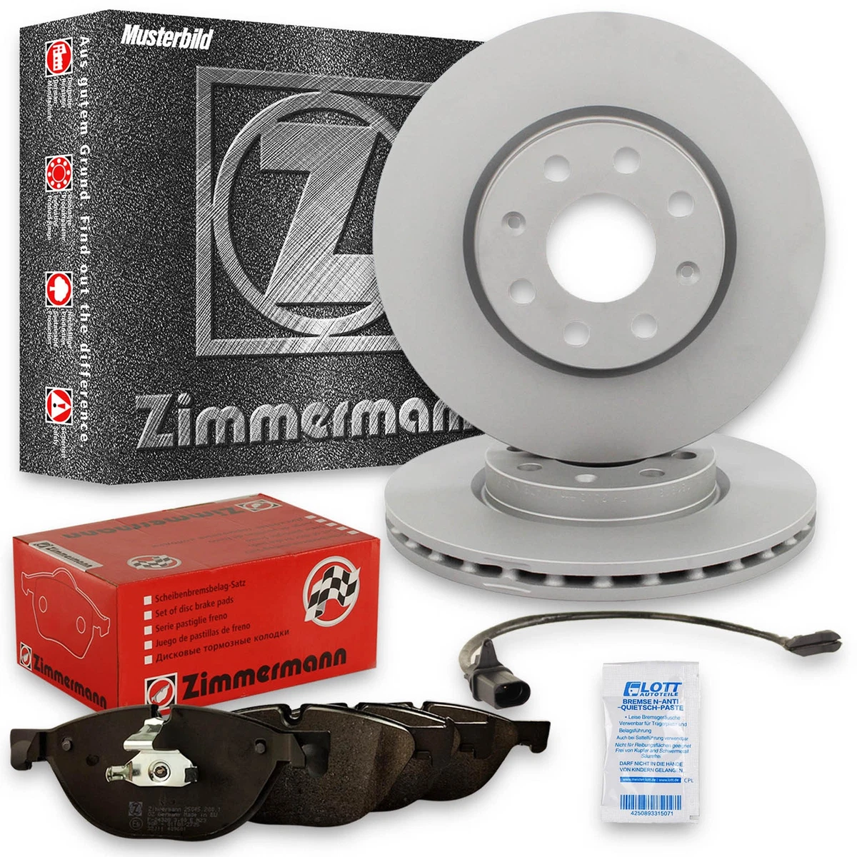 Гальмівні колодки та диски Zimmermann для LAND ROVER RANGE ROVER IV (L405)