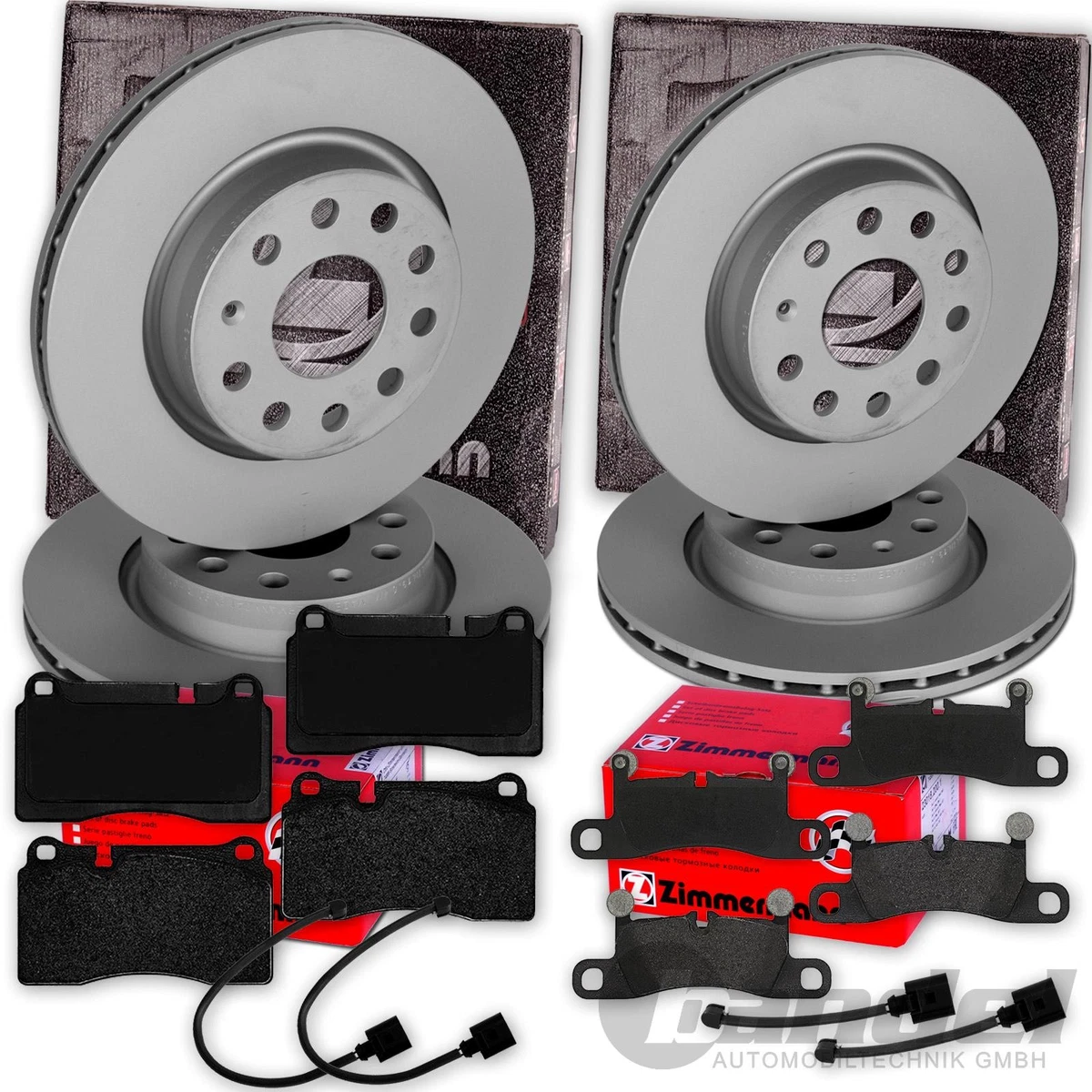 Гальмівні колодки та диски Zimmermann для AUDI A4 B8 — безпека та якість